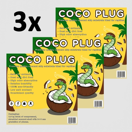 3 x Podłoże kokosowe Coco Plug 8-14 mm (4,5kg)